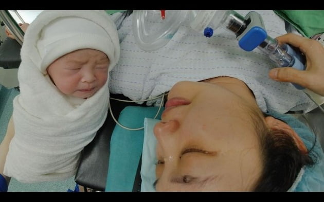 모델 곽지영, ♥김원중과 결혼 4년만 출산 "환영해 우리 아가"[TEN★]