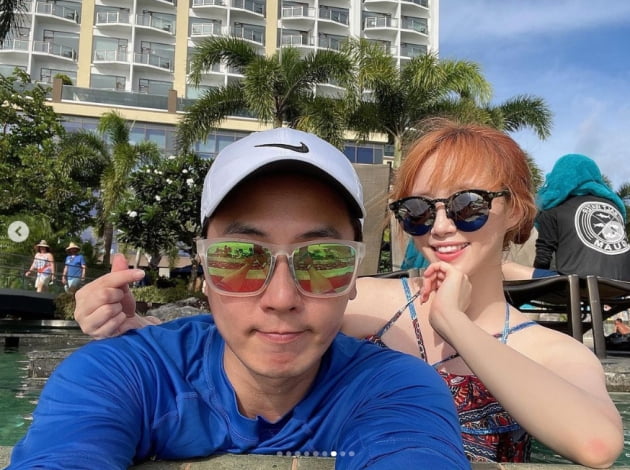 '앤디♥' 이은주, 보기만해도 깨가 쏟아지는 신혼여행...괌에서 알콩달콩[TEN★]