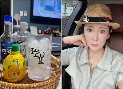 이상아, 21도 소주를 큰 잔에 '벌컥'…진정한 애주가 [TEN★]