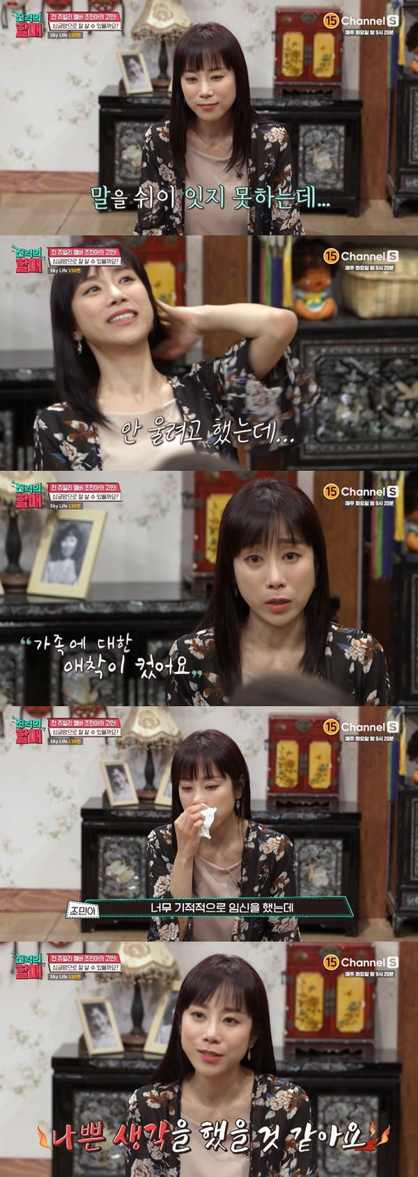조민아 /사진=채널S '진격의 할매' 방송 화면 캡처