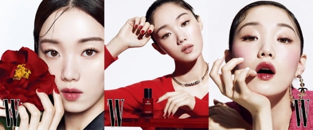 배우 ‘이성경’, 레드 까멜리아와 함께한 더블유 코리아 8월호 화보 공개