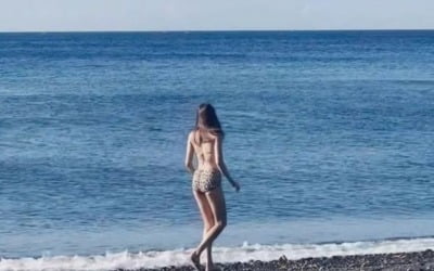 한혜진, 과감 비키니 자태…뒷모습에서 느껴지는 '모델 아우라'[TEN★]