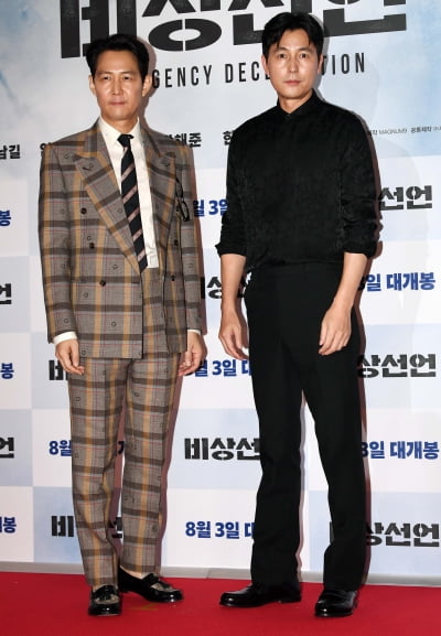 [TEN 포토] 이정재-정우성 '패셔니스타의 화려한 와출'
