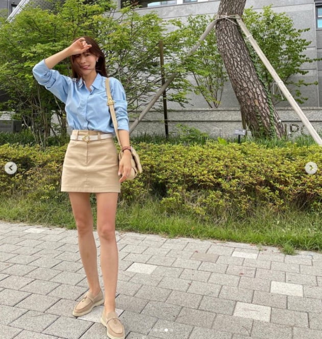 '박성광♥' 이솔이, 41.9kg에 아찔한 각선미...섹시한 초미니[TEN★]