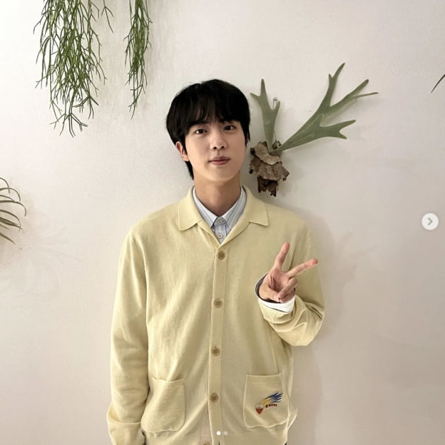 방탄소년단 진, 편안한 남사친美 발산...영화관 나들이[TEN★]