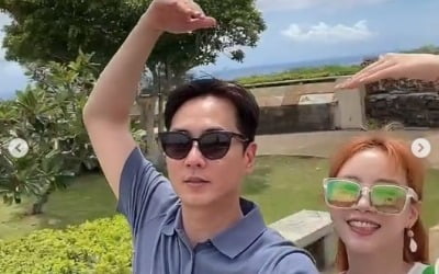 "하뚜" 앤디♥이은주, 괌 신혼여행→혀가 절로 짧아지는 신혼의 달달함 [TEN★]