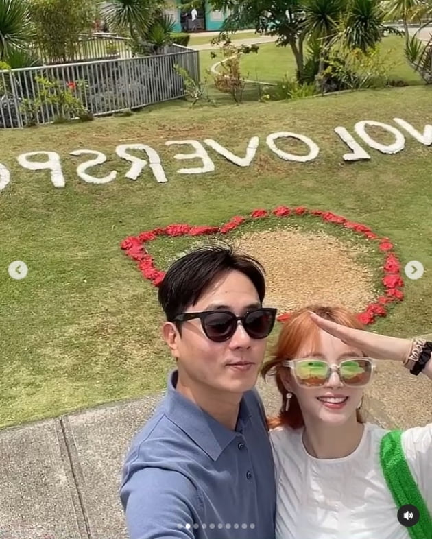 "하뚜" 앤디♥이은주, 괌 신혼여행→혀가 절로 짧아지는 신혼의 달달함 [TEN★]