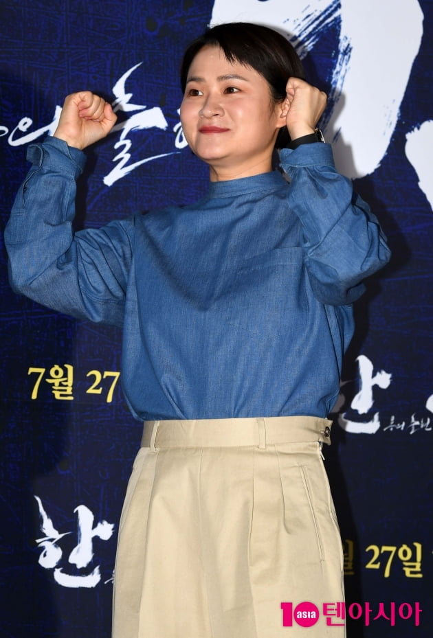 [TEN 포토] 김신영 '박해일 선배 응원 왔어요'