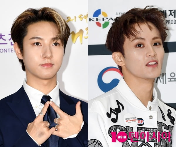그룹 NCT의 런쥔(왼쪽), 마크 / 사진=텐아시아DB