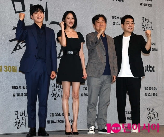 [TEN 포토] 장승조-김효진-조남국 연출-손현주 '2년만에 돌아온 '모범형사2'