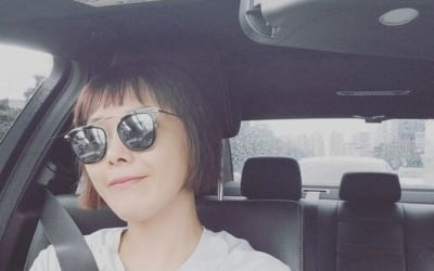 신봉선, 날렵 턱선 '눈길'…선글라스 낀 멋쟁이[TEN★]