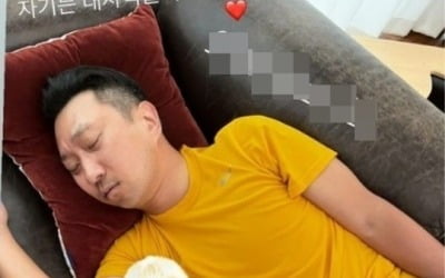 이규혁♥손담비, 신혼의 달달 일상…자는 남편에 '지못미'[TEN★]