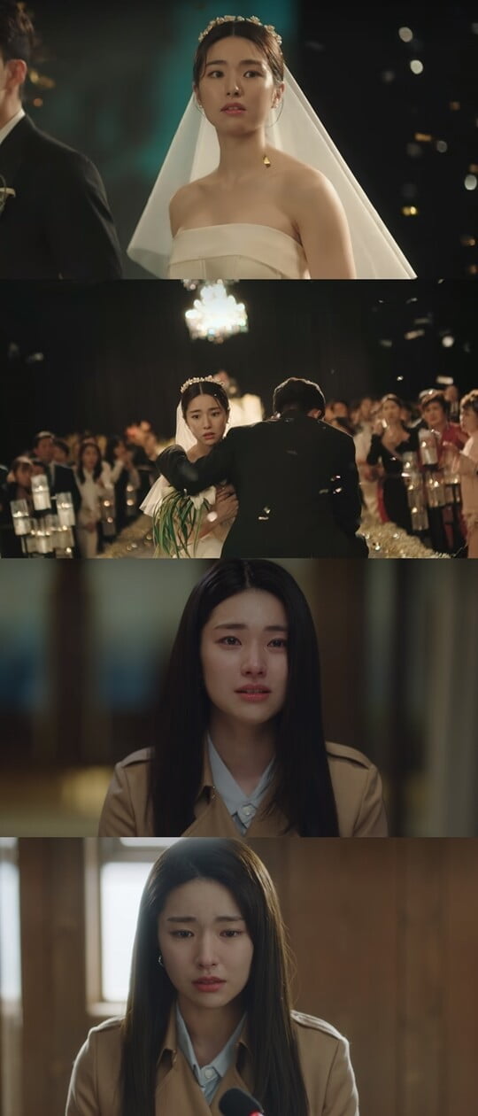 하영, 웨딩드레스 사이 드러난 문신…반전 서사 이끌었다 ('이상한 변호사 우영우')