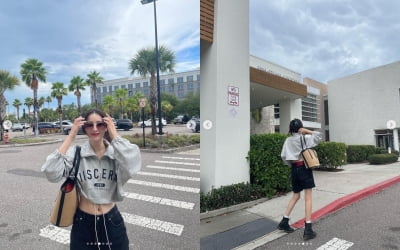 정혜성, CG같은 한줌허리...휴가가 행복해 보여[TEN★]