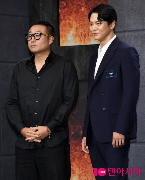 넷플릭스 영화 '카터'의 제작보고회가 2일 서울 종로 JW 메리어트 동대문에서 열렸다. 정병길 감독, 배우 주원. / 사진=조준원 기자 wizard333@