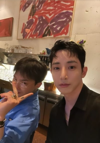 이수혁, 지드래곤과 훈훈한 투샷...나이 잊은 동갑 친구들[TEN★]