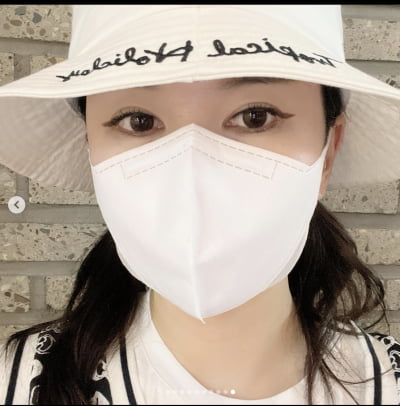 장영란, 얼굴 얼마나 작길래…눈의 영역까지 침범한 '헐렁' 마스크 [TEN★]