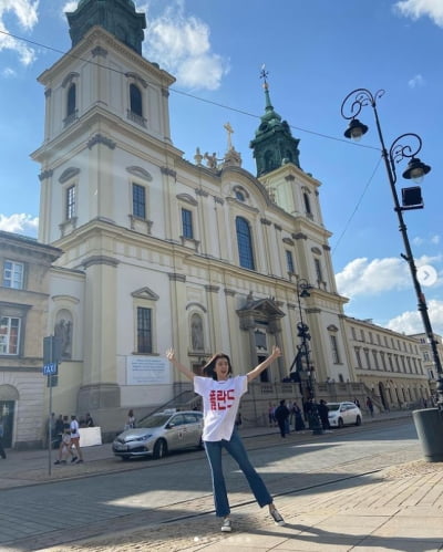 '류수영♥' 박하선, 청바지+흰티만 입어도 빛나네...집으로 가자TEN★]