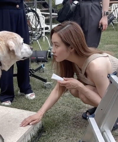 옥주현, 킁킁대고 짖기까지…강아지 '소통왕' 등극 [TEN★]