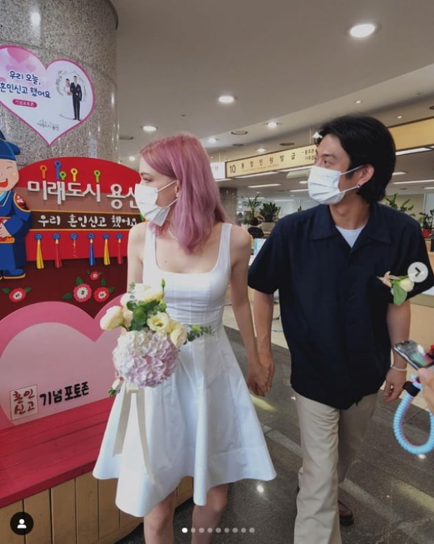 빈지노♥스테파니 미초바, 오늘부터 부부 1일차...미초바 "여보~"[TEN★]