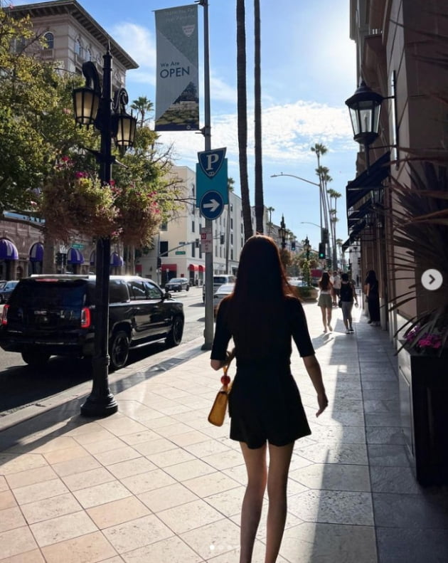 리지, 더 앙상해진 美친 각선미...해외서 힐링중[TEN★]
