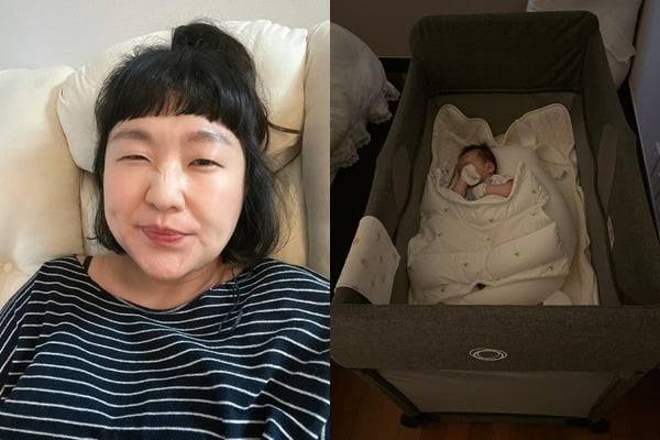 '17kg 감량 후 득남' 이수지, 수유 후 느낀 성취감…새벽부터 육아 소통[TEN★]