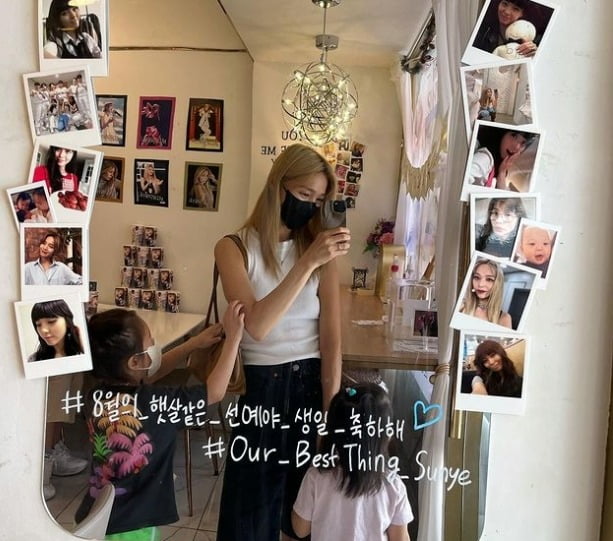 선예, 애셋맘 맞아? 금발+민낯으로 두 딸과 함께 생일 카페 방문[TEN★]