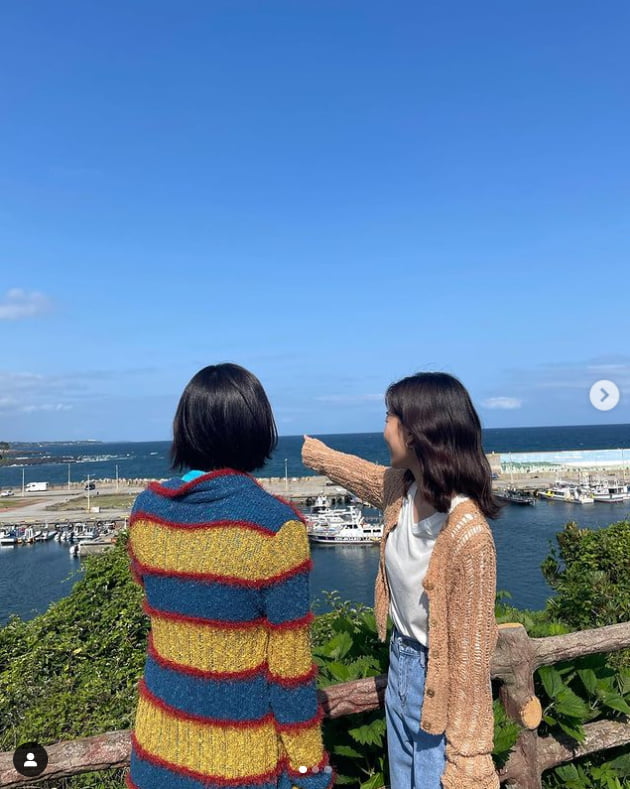 하윤경, '우영우' 동그라미 보고싶네...주현영과 다정하게[TEN★]