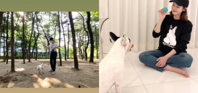 '안성현♥' 성유리, 청바지+흰티만 입어도 원조요정...누가 쌍둥이맘으로 볼까?[TEN★]