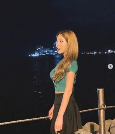 '7kg 감량' 홍진영, 날렵한 V 턱선...미모 폭발[TEN★]