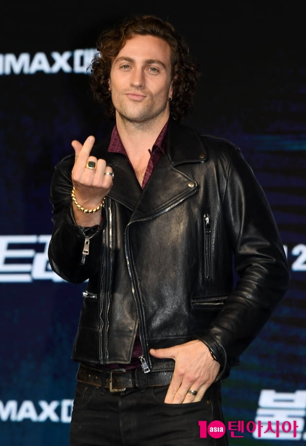 [TEN 포토] 애런 테일러 존슨(Aaron Taylor Johnson) '한국팬 여러분 사랑합니다'