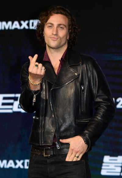 [TEN 포토] 애런 테일러 존슨(Aaron Taylor Johnson) '한국팬 여러분 사랑합니다'