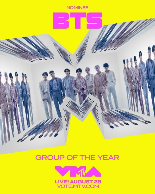 방탄소년단, 美 '2022 MTV VMA' 2개 부문 추가 노미네이트…총 6개 부문 후보
