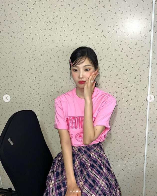 레드벨벳 조이, 핑크빛 유혹...섹시한 레드립[TEN★]