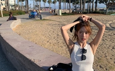 우주소녀 루다, 美에서도 빛난 '아이돌 비주얼'…청순·러블리 가득[TEN★]