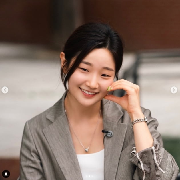 박소담, 상큼한 볼하트...다시 찾은 행복한 미소[TEN★]