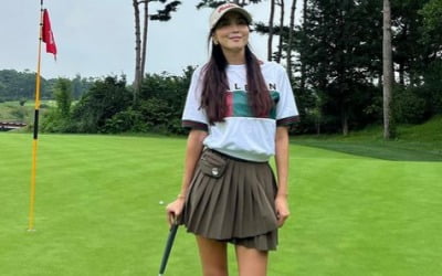 오윤아, 엄지원한테 벌타 먹었나?…골프장서 식은땀 줄줄[TEN★]