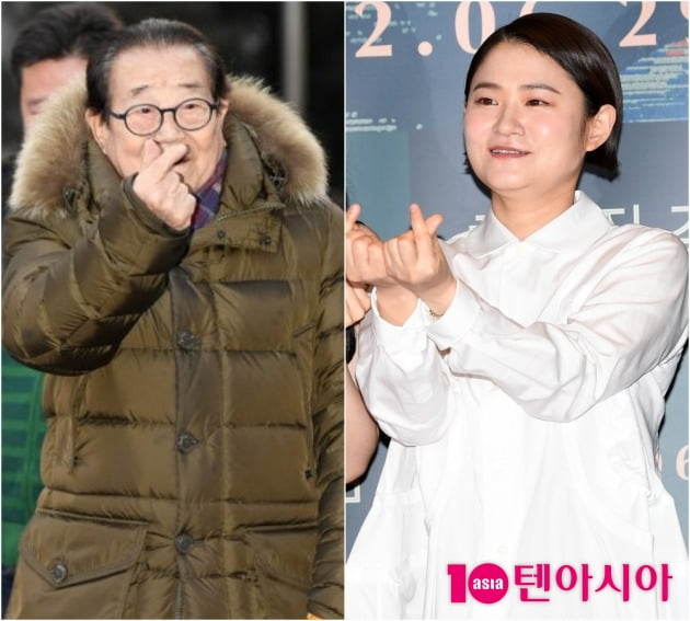 고 송해, 방송인 김신영./사진=텐아시아DB