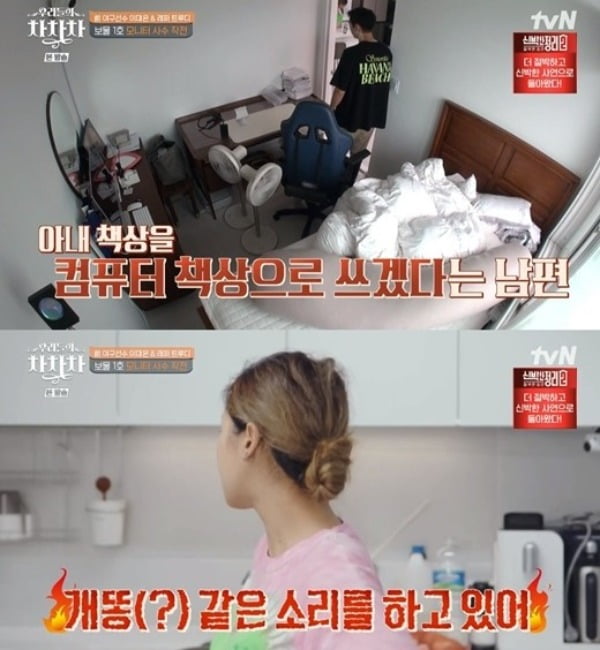 [종합] 이대은♥트루디 한강뷰 새 집에서도 '각방'…남편 컴퓨터 집착에 "개똥 같은 소리" ('차차차')