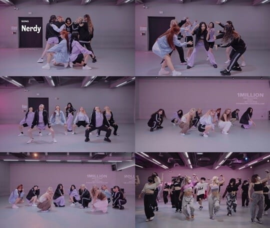 퍼플키스, 댄스팀 원밀리언과 신곡 'Nerdy' 퍼포먼스 영상 공개