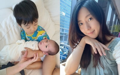 '이필모♥' 서수연, 첫째와 둘째의 첫 만남에 '뭉클'…"몸 힘들지만 행복해" [TEN★]