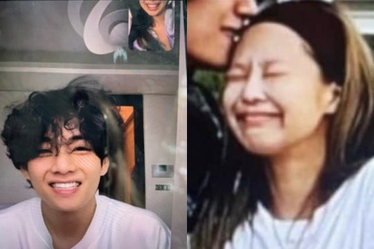 '열애설' 뷔♥제니, 이번에는 키스 사진 유출