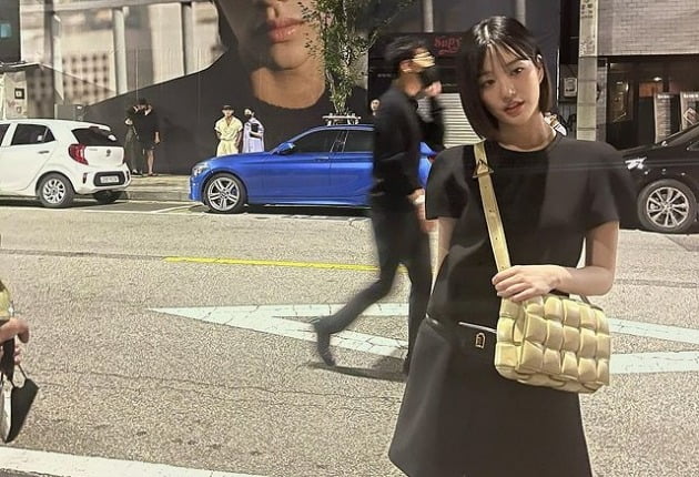'164cm·43kg' 이유비, 약 500만원 B사 가방 메더니…더 여리여리해진 라인[TEN★]