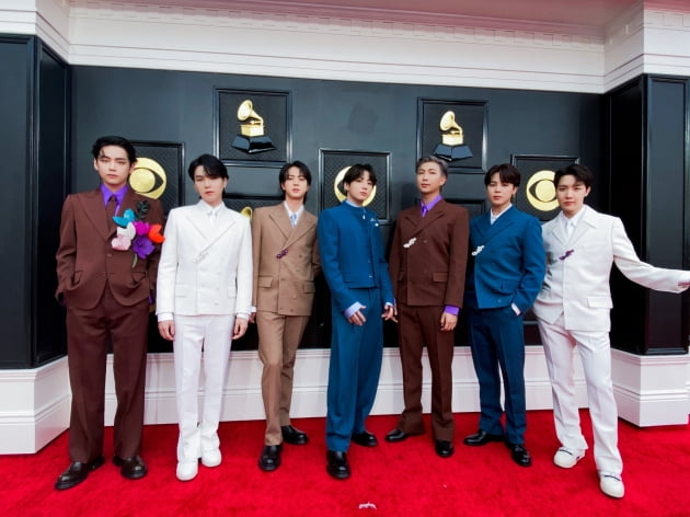 그래미 어워드에 참석한 방탄소년단 / 사진제공=빅히트뮤직