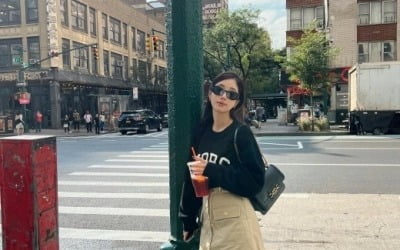 기은세, 뉴욕 도심에서 빛난 'CG급 미모'…일상이 화보[TEN★]