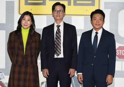 [TEN 포토] 라미란-송새벽-김범수 '코미디영화로 뭉쳤다'