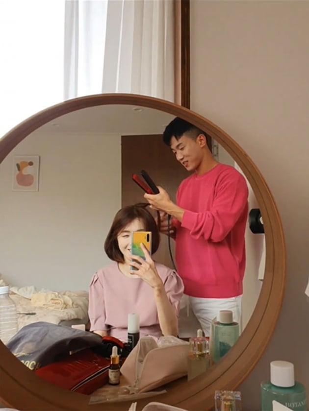한정민, ♥조예영 머리까지 손질해주는 연하남…"또 해줄게" 애교 폭발[TEN★]
