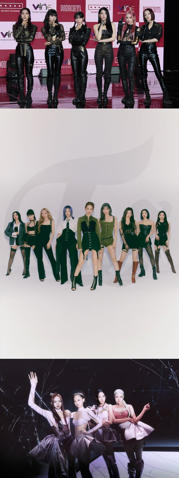 시크릿넘버, 트와이스, 블랙핑크 /사진=텐아시아 DB, JYP엔터테인먼트, YG엔터테인먼트