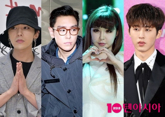 지드래곤, 탑, 박봄, 비아이 / 사진=텐아시아DB