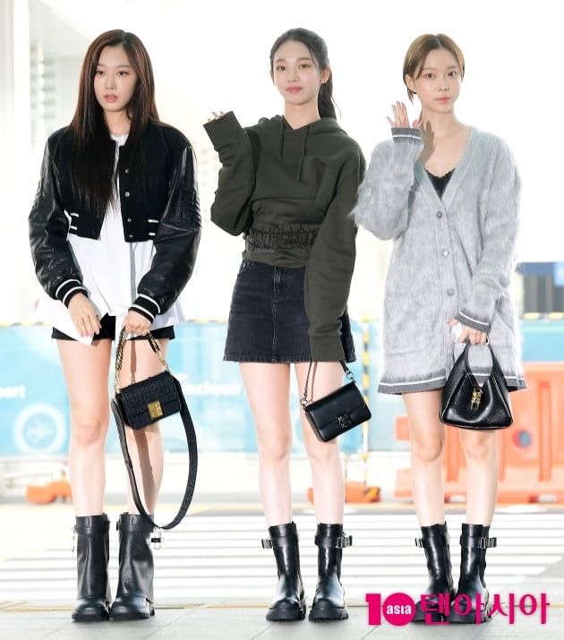 [TEN 포토] 에스파 지젤-카리나-윈터 '닝닝은 어디에?'